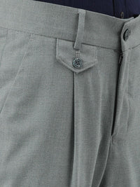 RARE RABBIT Men Dexs Slim Fit Mid Rise Formal Trouser