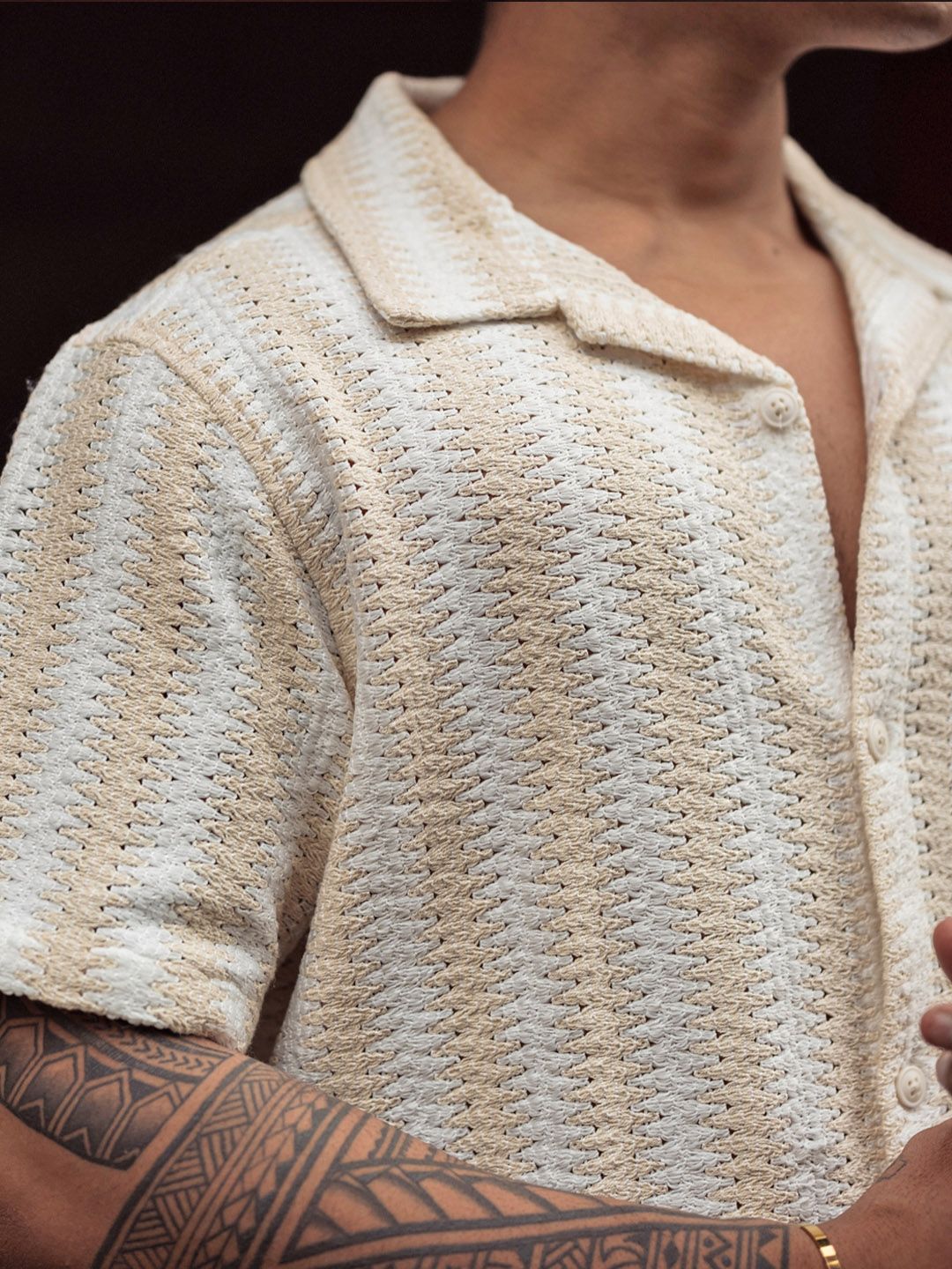 Powerlook Men Striped Spread Collar India Slim Casual Shirt