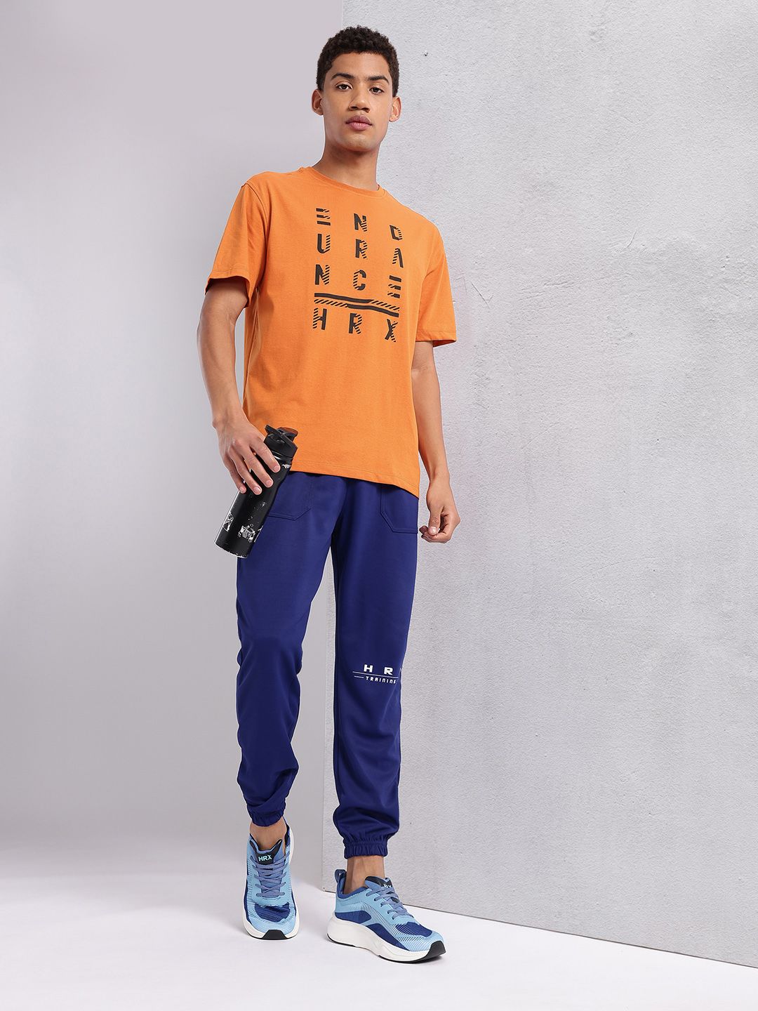 HRX by Hrithik Roshan Typography Printed Training T-shirt