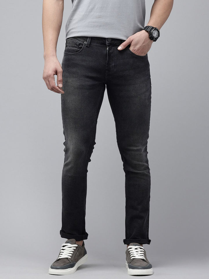 SPYKAR Men Skinny Slim Fit Low-Rise Light Fade Stretchable Jeans