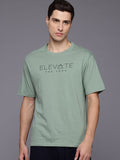 HRX by Hrithik Roshan Typography Printed Pure Cotton Yoga T-shirt