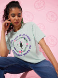 DILLINGER Women Graphic Printed Oversized T-shirt