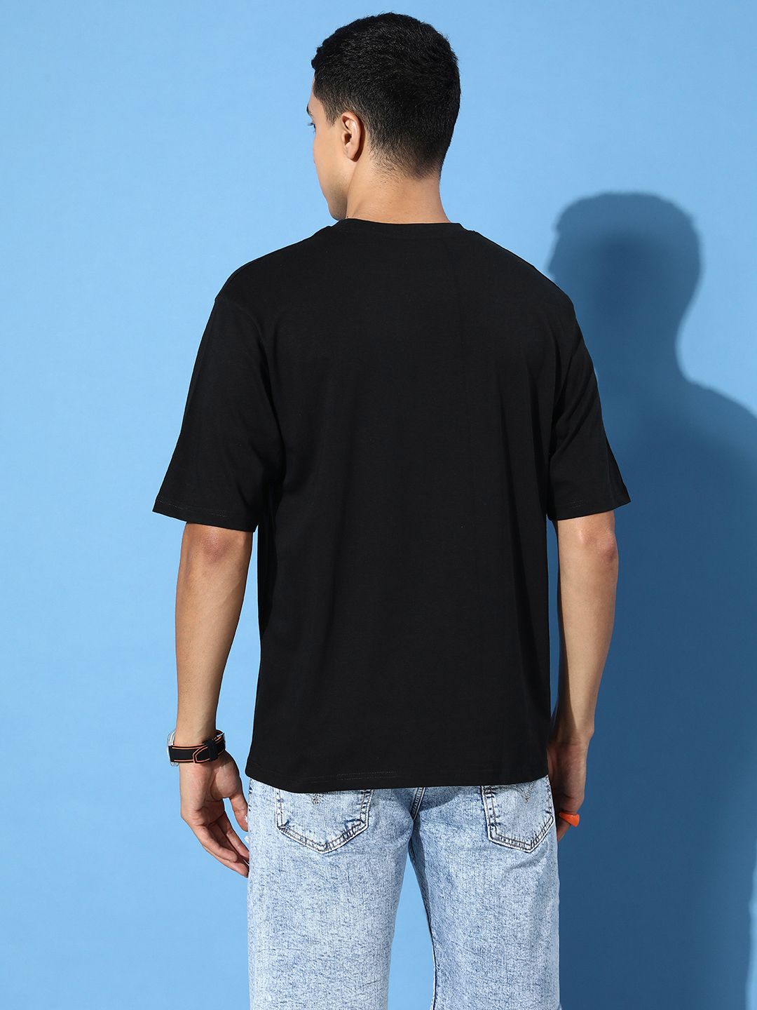 Difference of Opinion Men Typography Printed Drop-Shoulder Sleeves Pure Cotton T-shirt