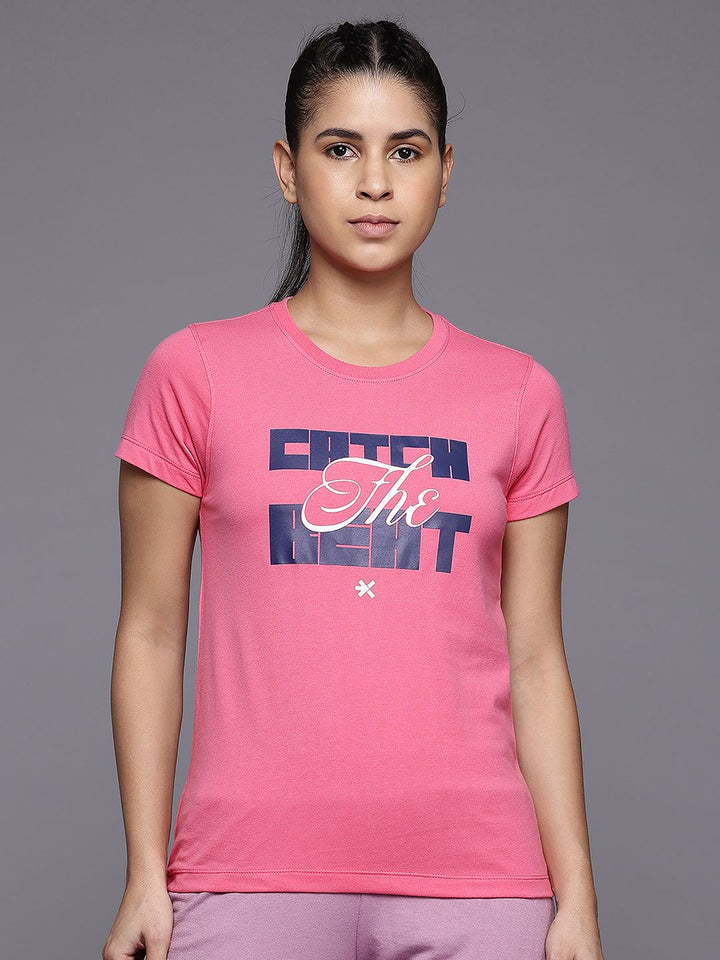 HRX by Hrithik Roshan Women Typography Printed Lifestyle T-shirt