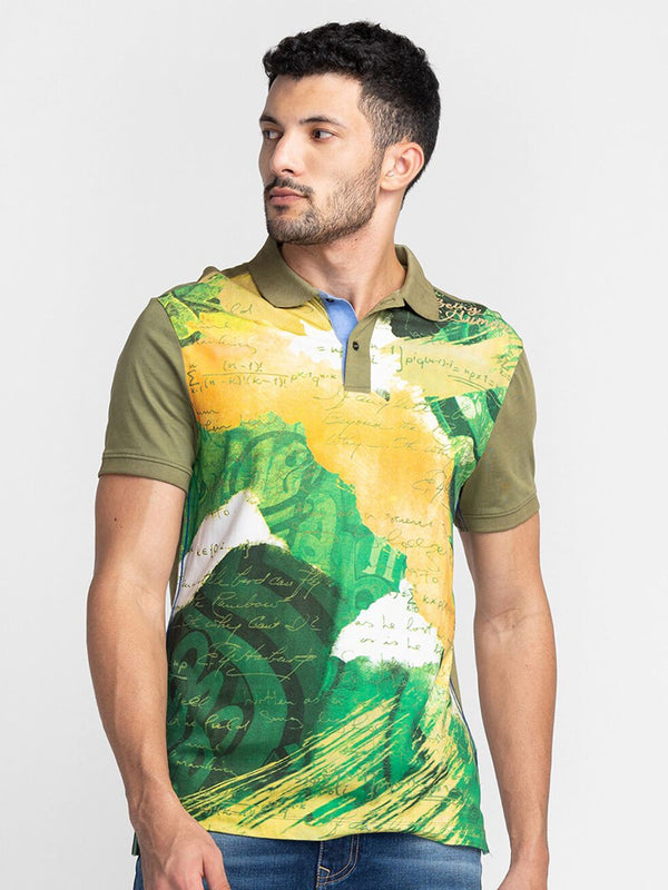 Being Human Abstarct Printed T-shirt