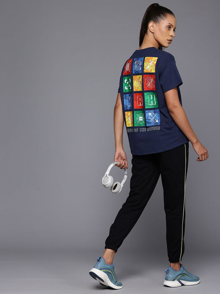 HRX by Hrithik Roshan Women Printed Relaxed Fit T-shirt