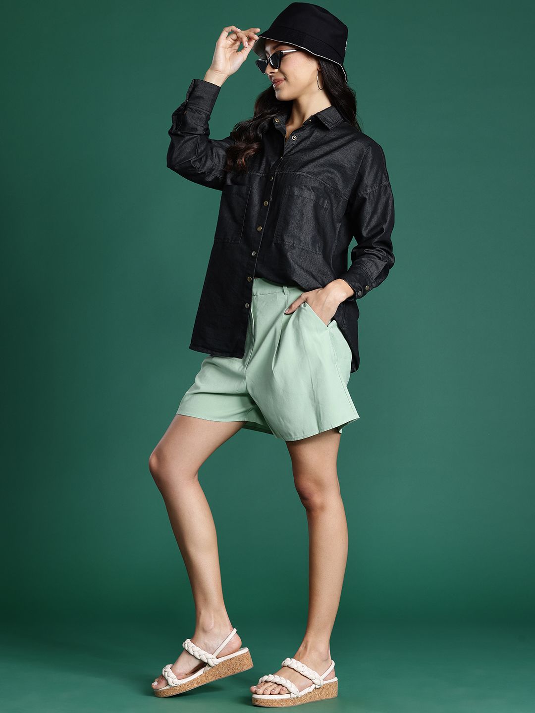 DressBerry Chambray Casual Shirt