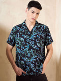 DENNISON Abstract Printed Oversized Casual Shirt