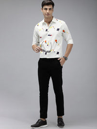 THE BEAR HOUSE Ardor Edition Men Slim Fit Digital Print Party Shirt