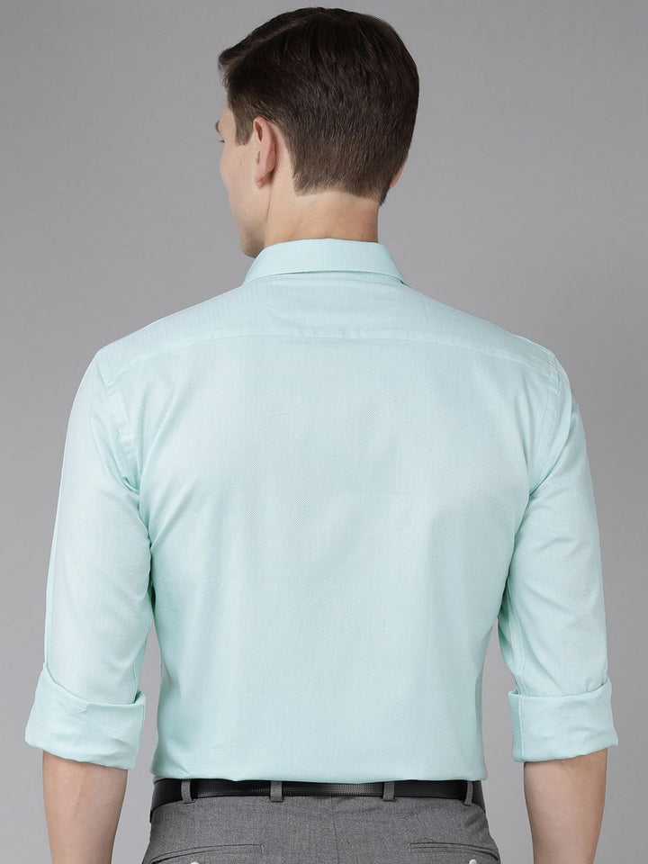Park Avenue Pure Cotton Slim Fit Self Design Textured Formal Shirt