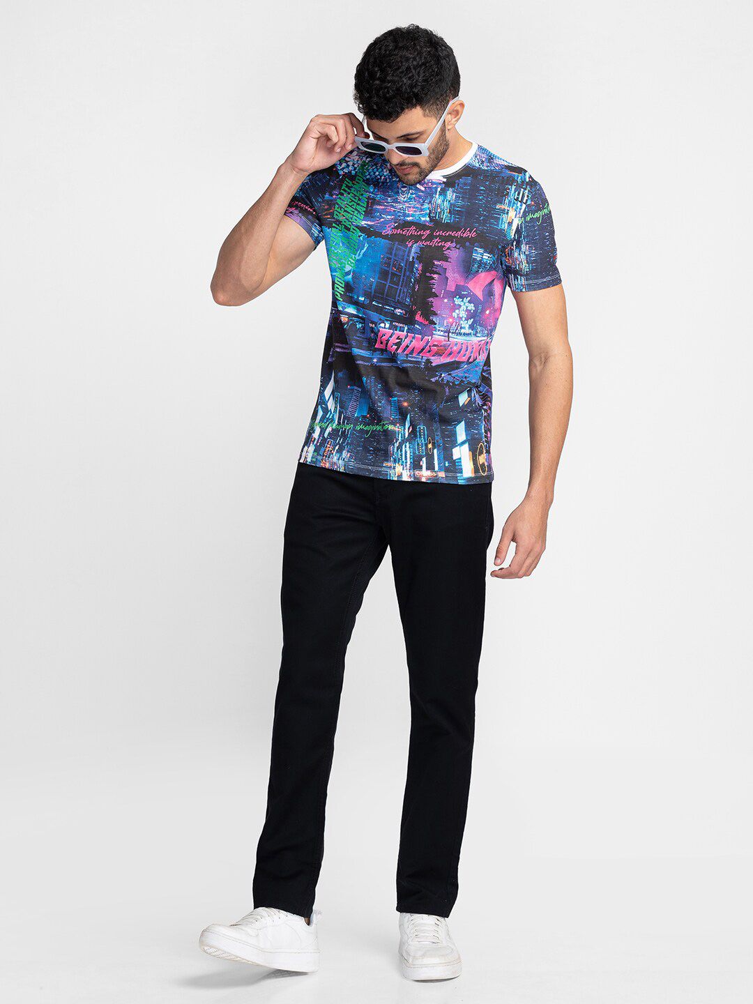 Being Human Graphic Printed Cotton T-Shirt