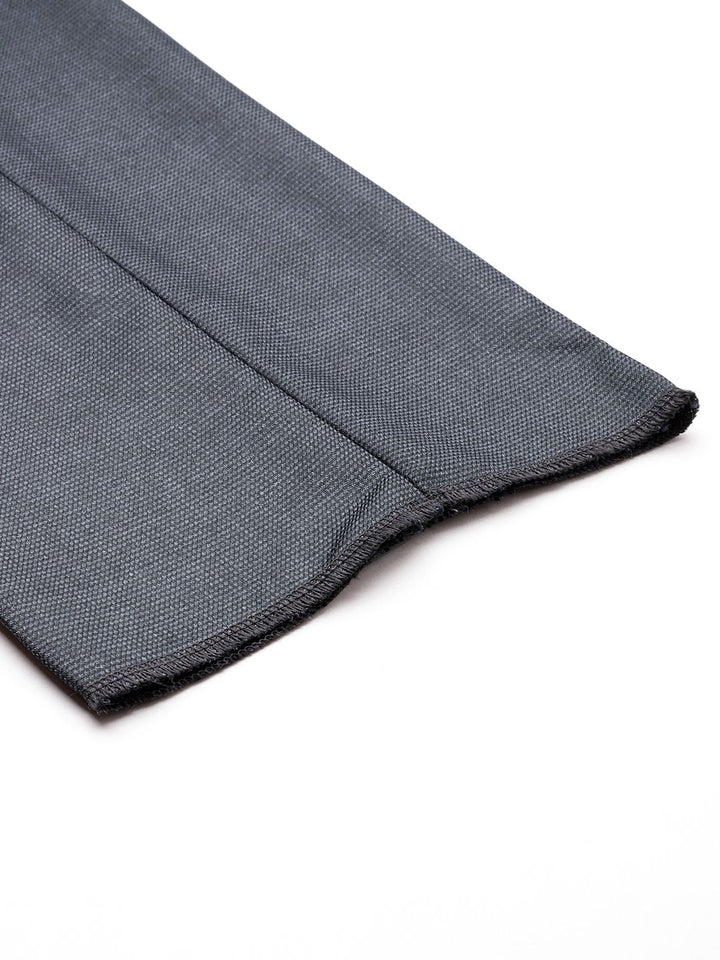 Raymond Men Self Design Textured Slim Fit Formal Trousers