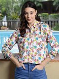 DressBerry Floral Opaque Printed Casual Shirt
