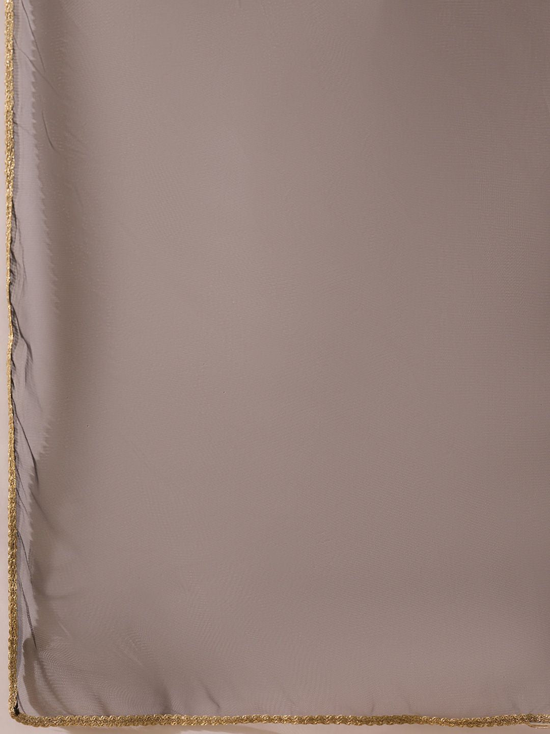 KALINI Floral Embroidered V-Neck Straight Kurta With Trousers & Dupatta