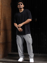 Powerlook Men Relaxed-Fit Cargo Track Pant