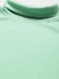 SASSAFRAS Green Ribbed Regular Top