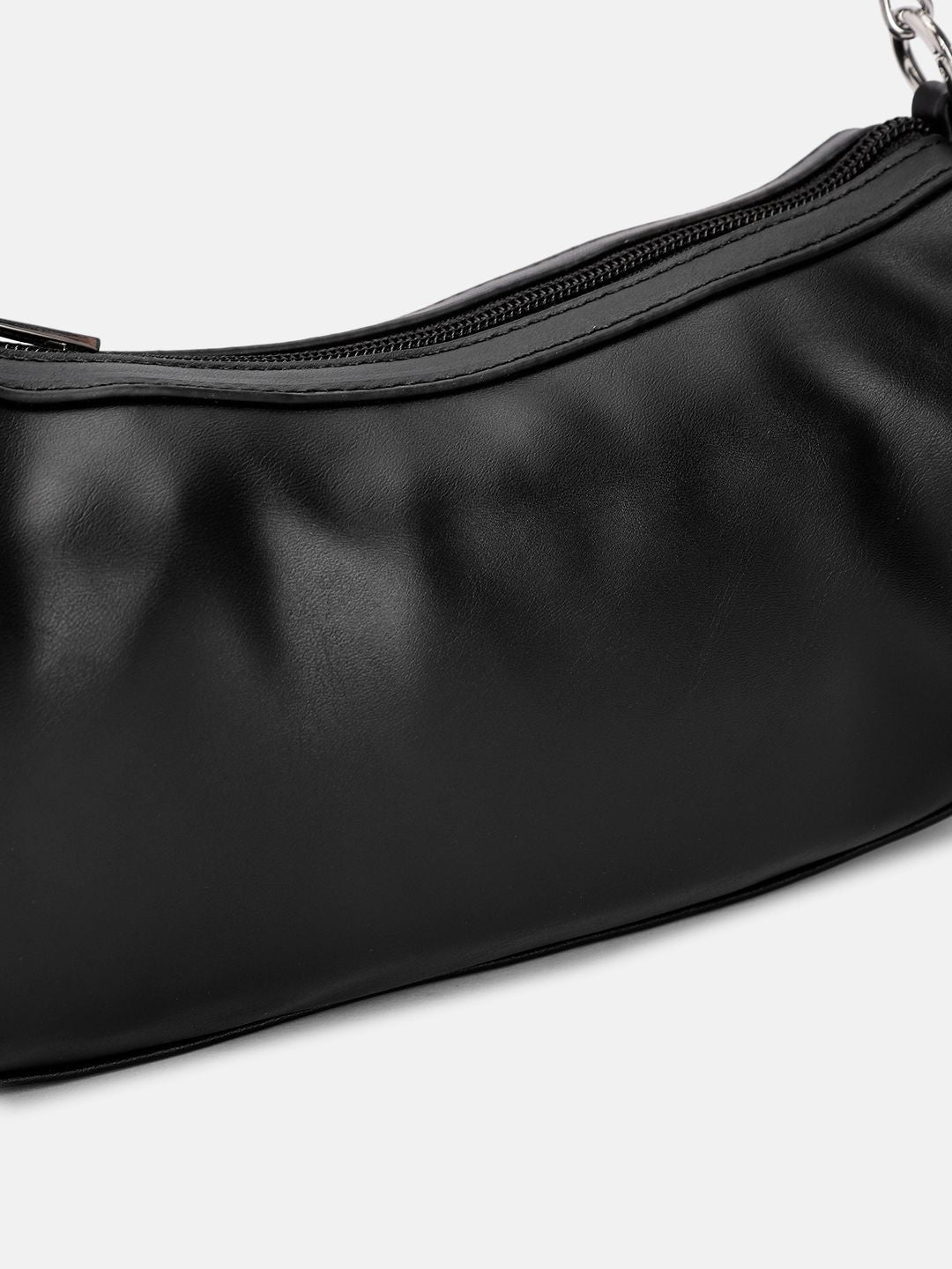 DressBerry Baguette Shoulder Bag with Chain Strap