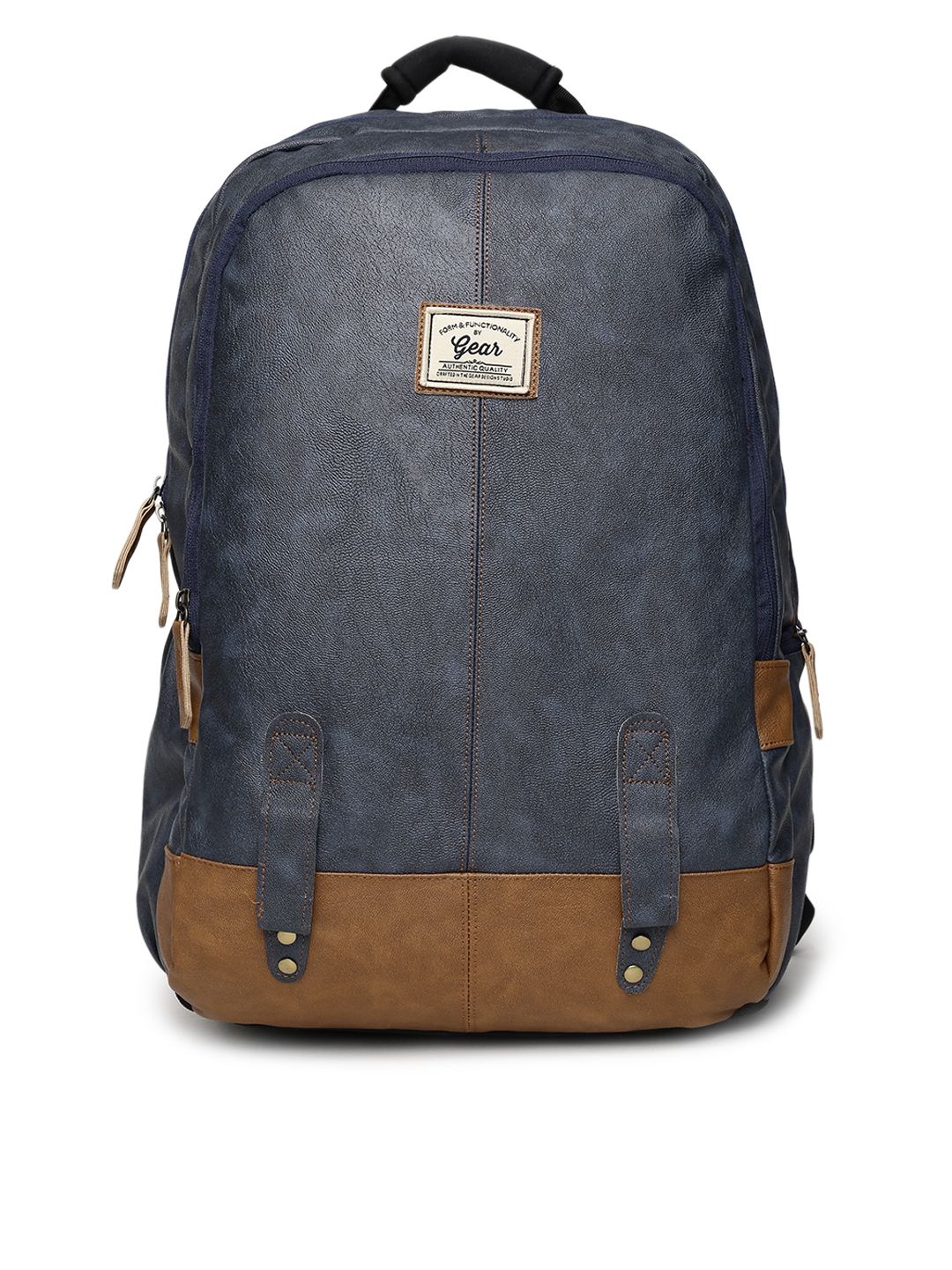 Gear Unisex Navy Blue Solid Backpack