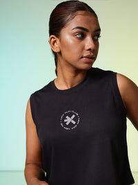 HRX by Hrithik Roshan Brand Logo Printed Cut-Out Back Rapid-Dry Running T-shirt