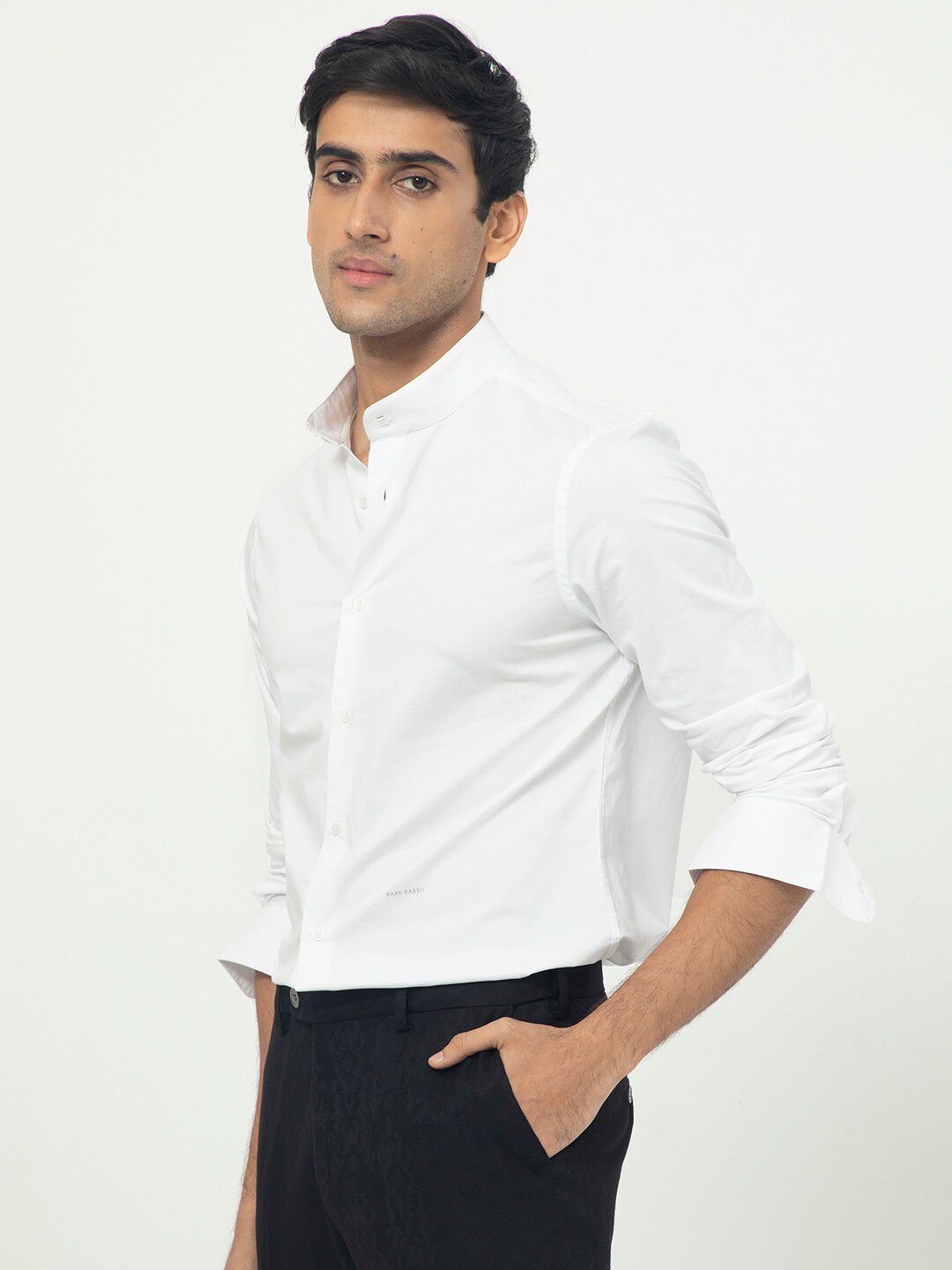 RARE RABBIT Men Coxx Slim Fit Opaque Shirt