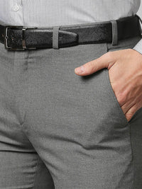 Raymond Men Grey Slim Fit Trousers