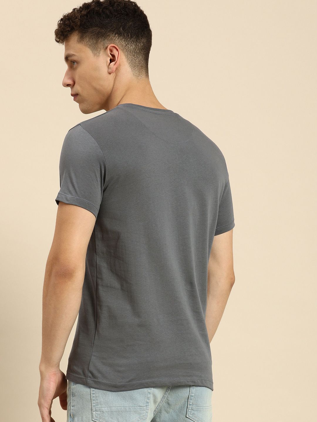 Being Human Pure Cotton Minimal Printed T-shirt