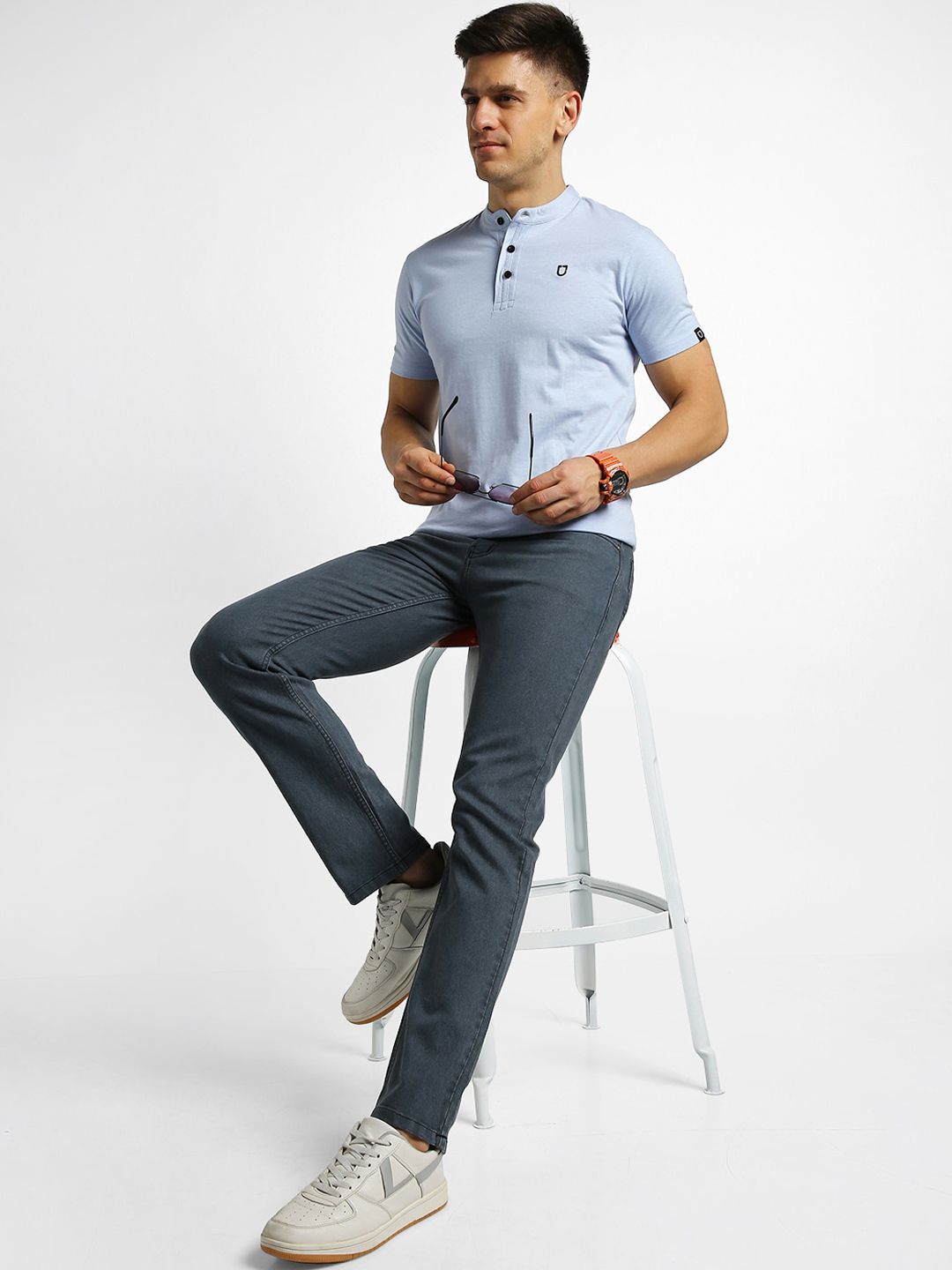 Urbano Fashion Men Mid-Rise Stretchable Jeans