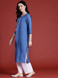 Anouk Striped A-Line Kurta