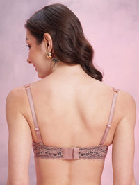 DressBerry Floral Laced Full Coverage Heavily Padded Bra DRM-DB-MK23D