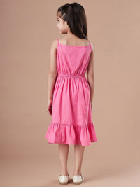 pspeaches Girls Print Fit & Flare Dress With Shrug