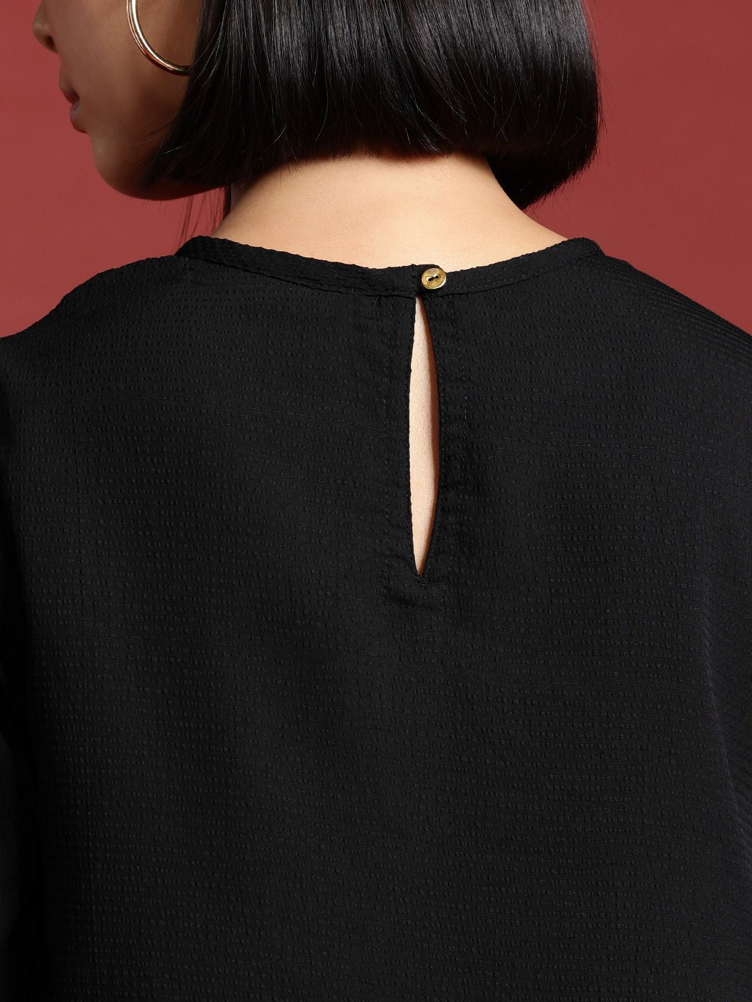 all about you Self-Design Puff Sleeve Top