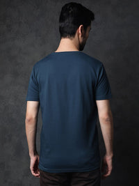 RARE RABBIT Men Gis Slim Fit Cotton T-Shirt