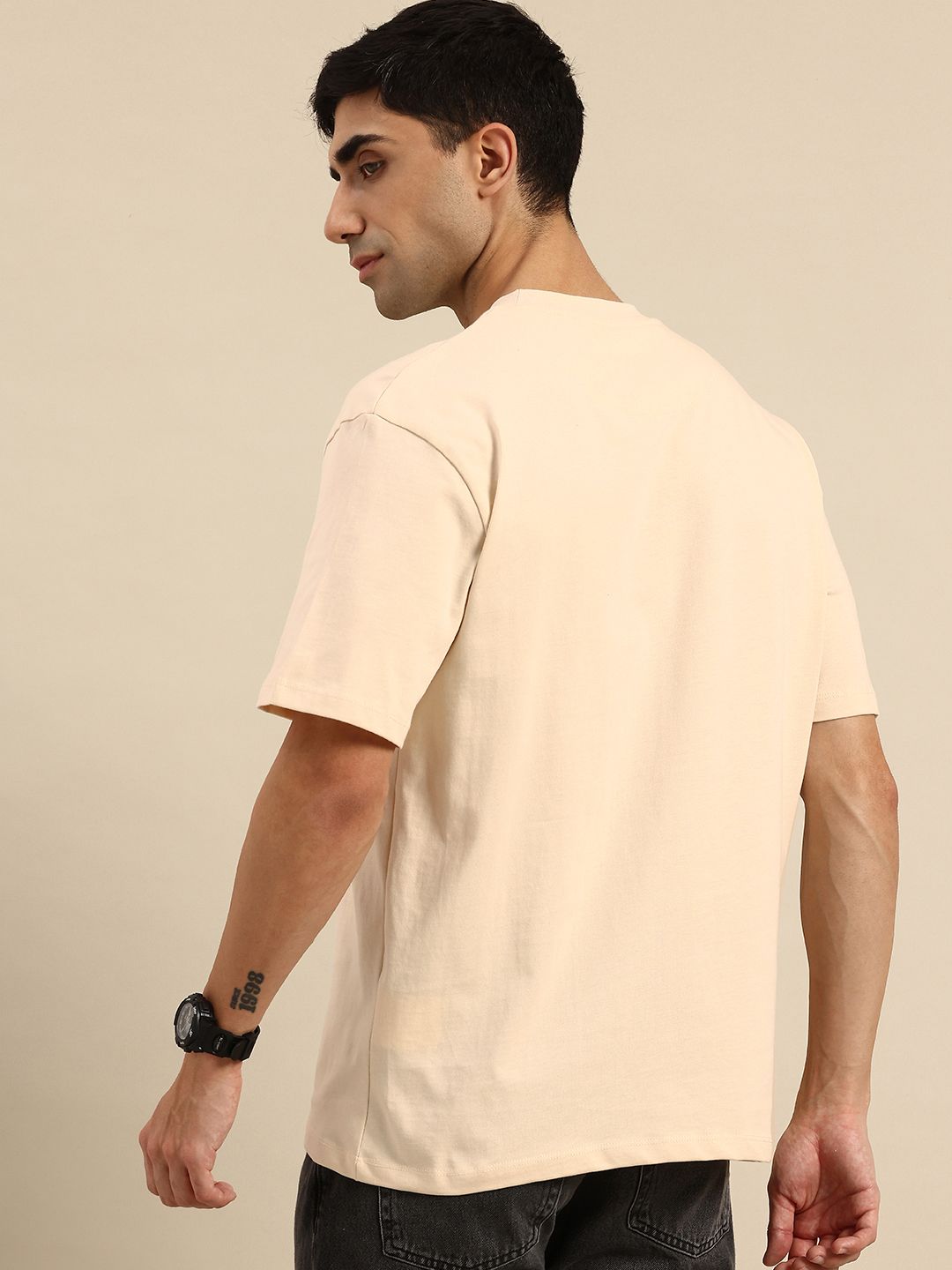 Being Human Brand Logo Printed Pure Cotton T-shirt