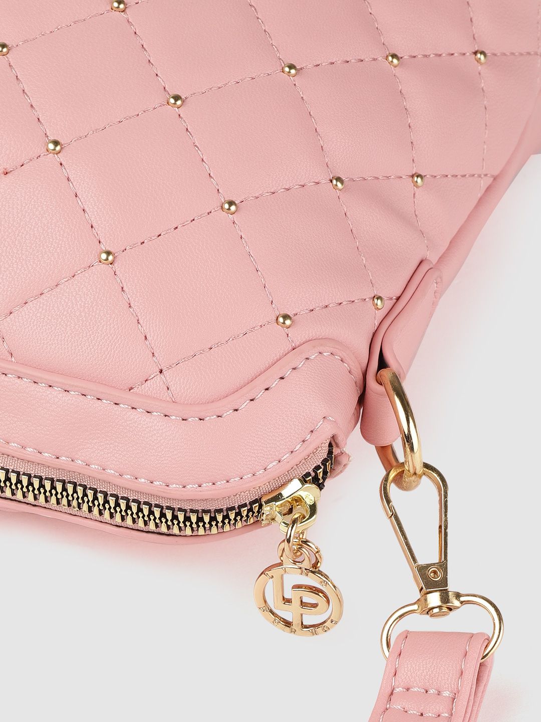 Lino Perros Women Pink Quilted Sling Bag