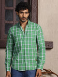 Thomas Scott Standard Slim Fit Tartan Checks Pure Cotton Casual Shirt