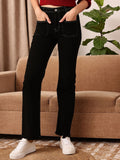 STREET 9 Women Comfort Black Bootcut High-Rise Stretchable Jeans
