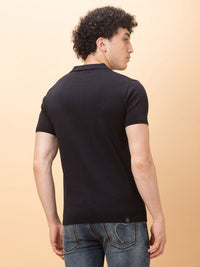 Being Human Men Polo Collar Applique T-shirt