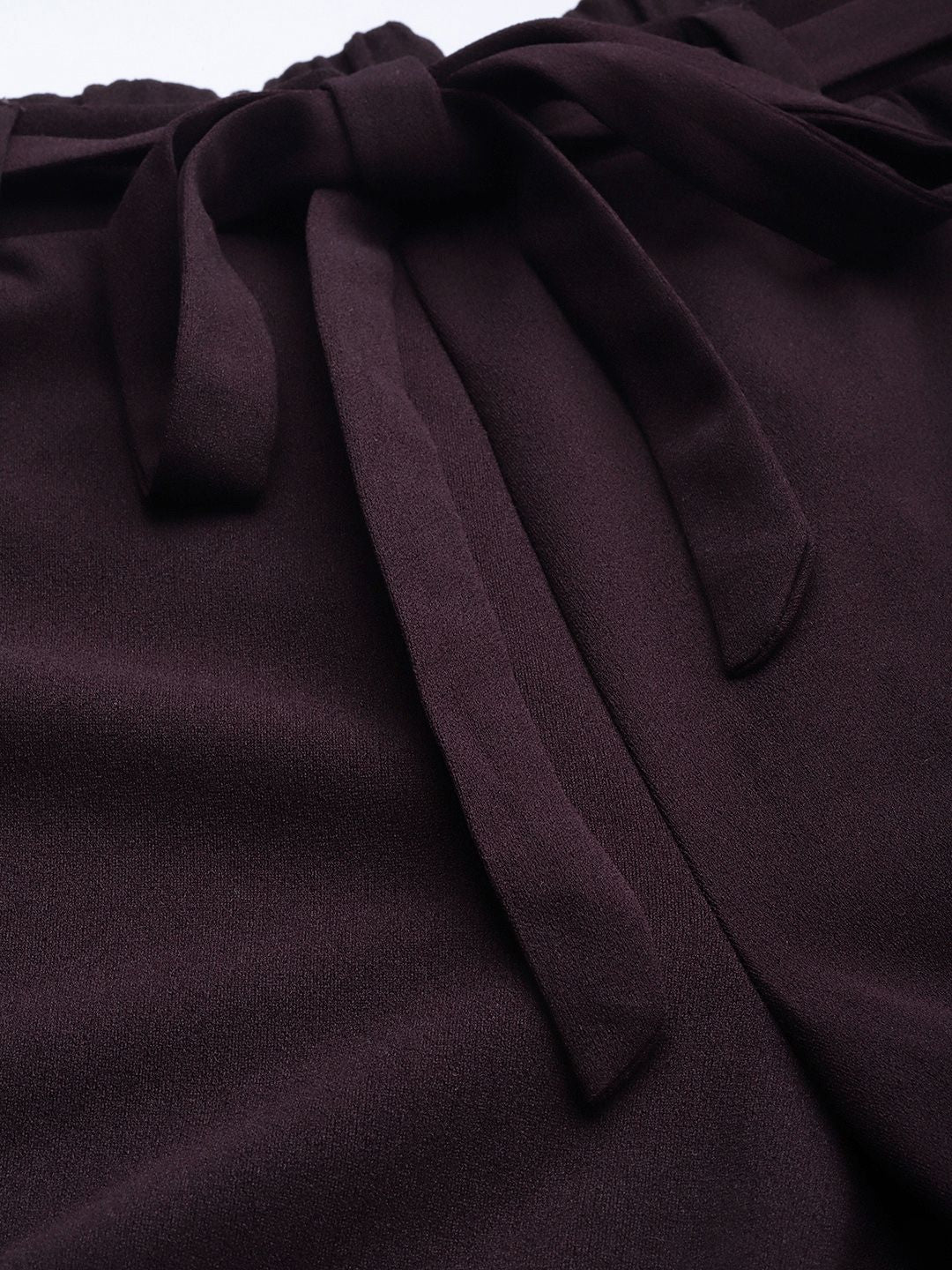 DressBerry Women Burgundy Trousers