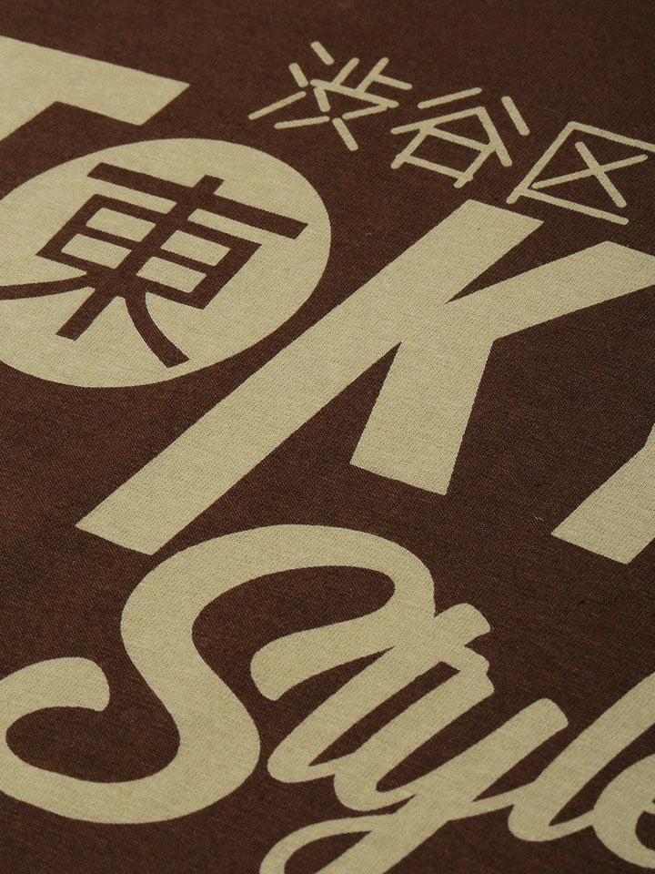 DILLINGER Men Typography Colourblocked Drop-Shoulder Sleeves Oversized Pure Cotton T-shirt