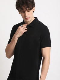 THE BEAR HOUSE Polo Collar Pure Cotton Slim Fit T-shirt