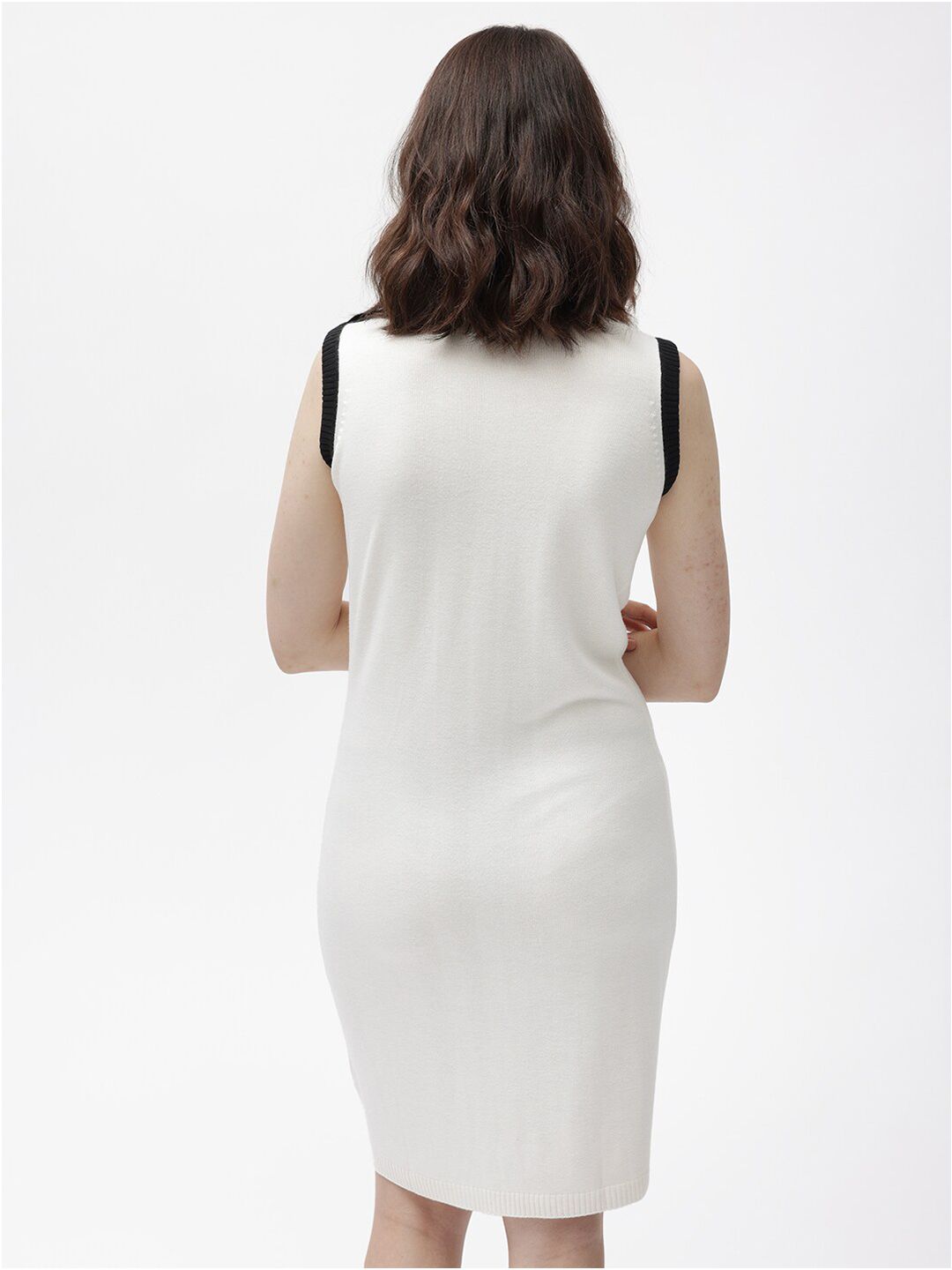 RAREISM Round Neck Sleeveless Sheath Dress