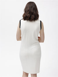 RAREISM Round Neck Sleeveless Sheath Dress