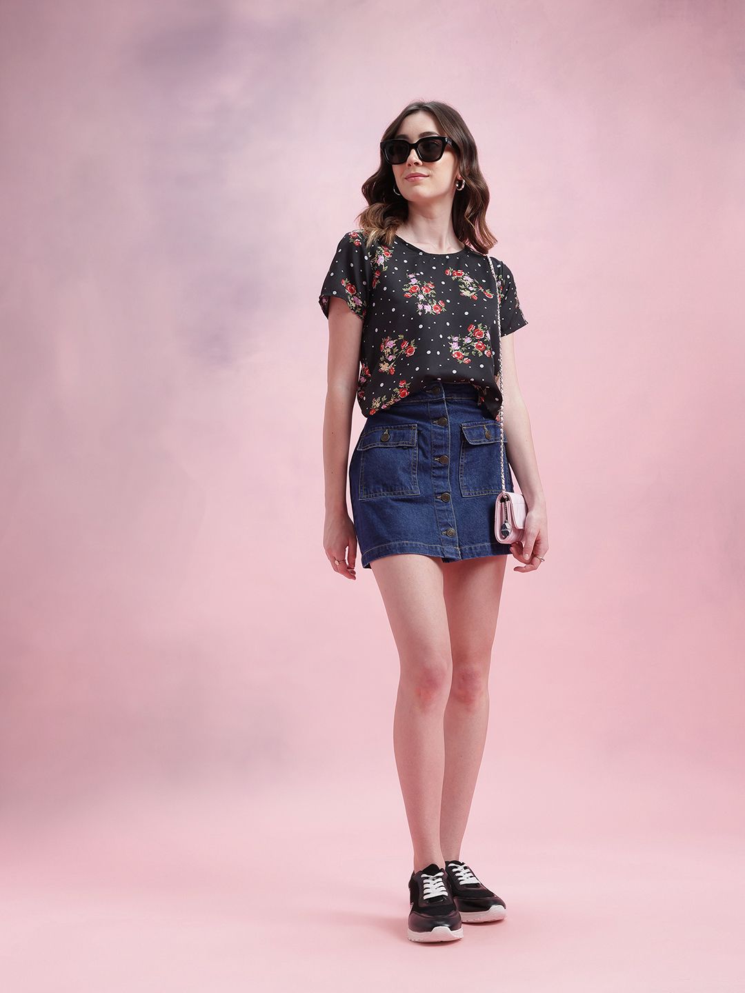 DressBerry Floral Print Top