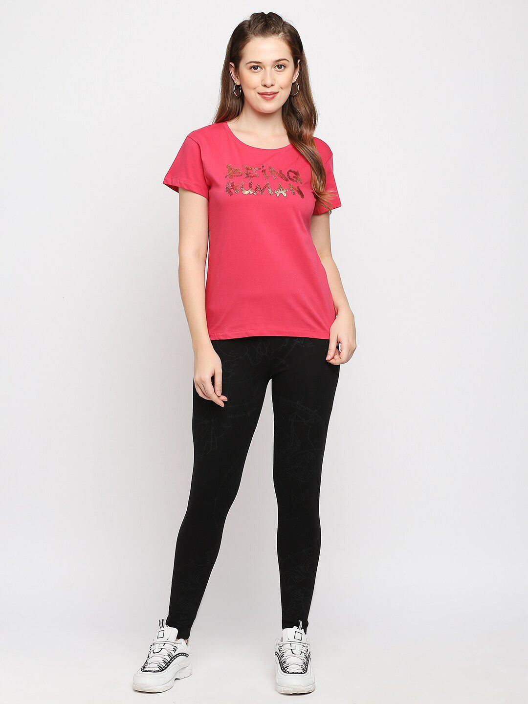 Being Human Typography Printed Casual Cotton T-shirt