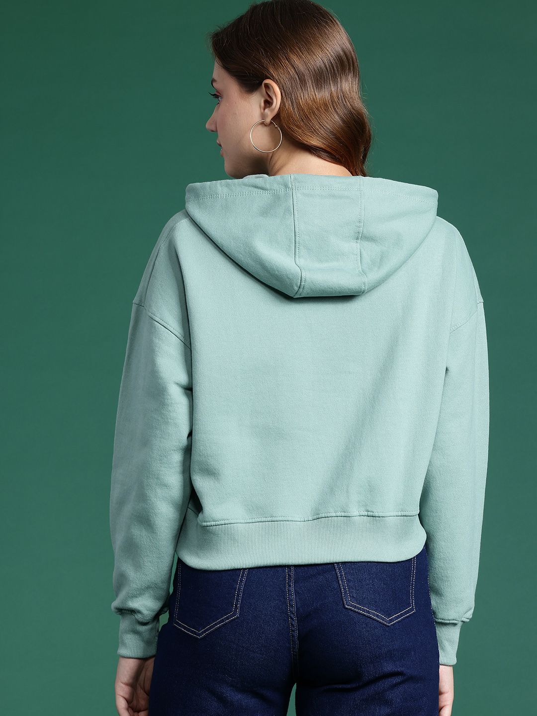 DressBerry Graphic Print Hooded Sweatshirt