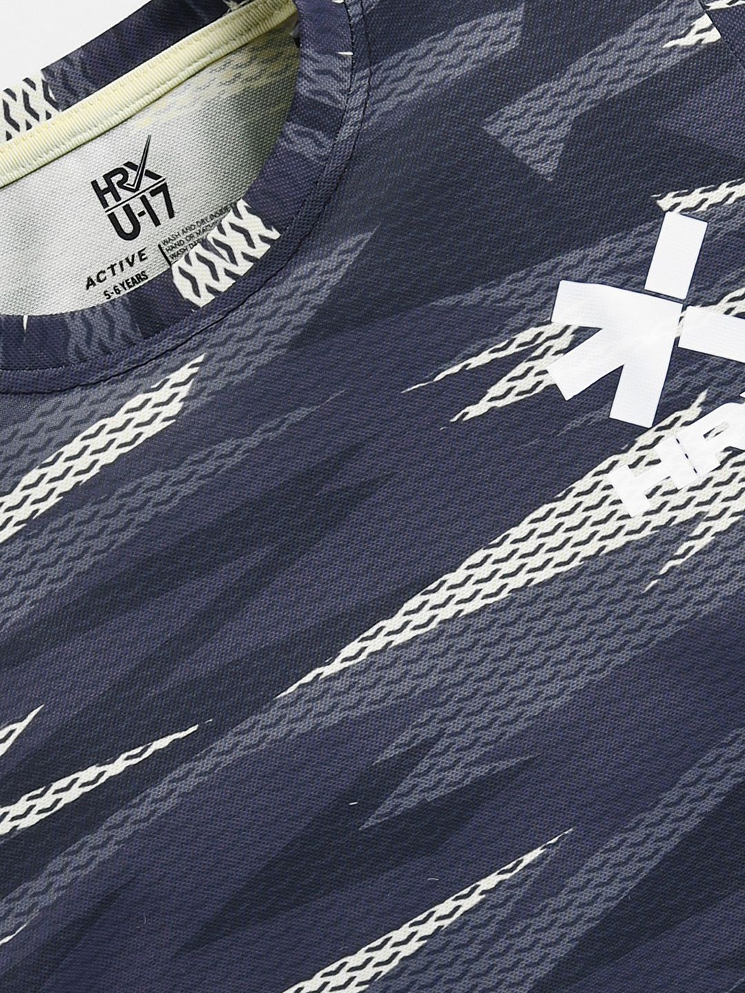 HRX by Hrithik Roshan Boys Printed Rapid Dry Sports T-shirt