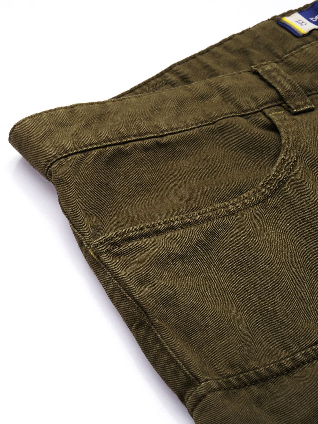 Bene Kleed Men Relaxed Cotton Cargos Trousers