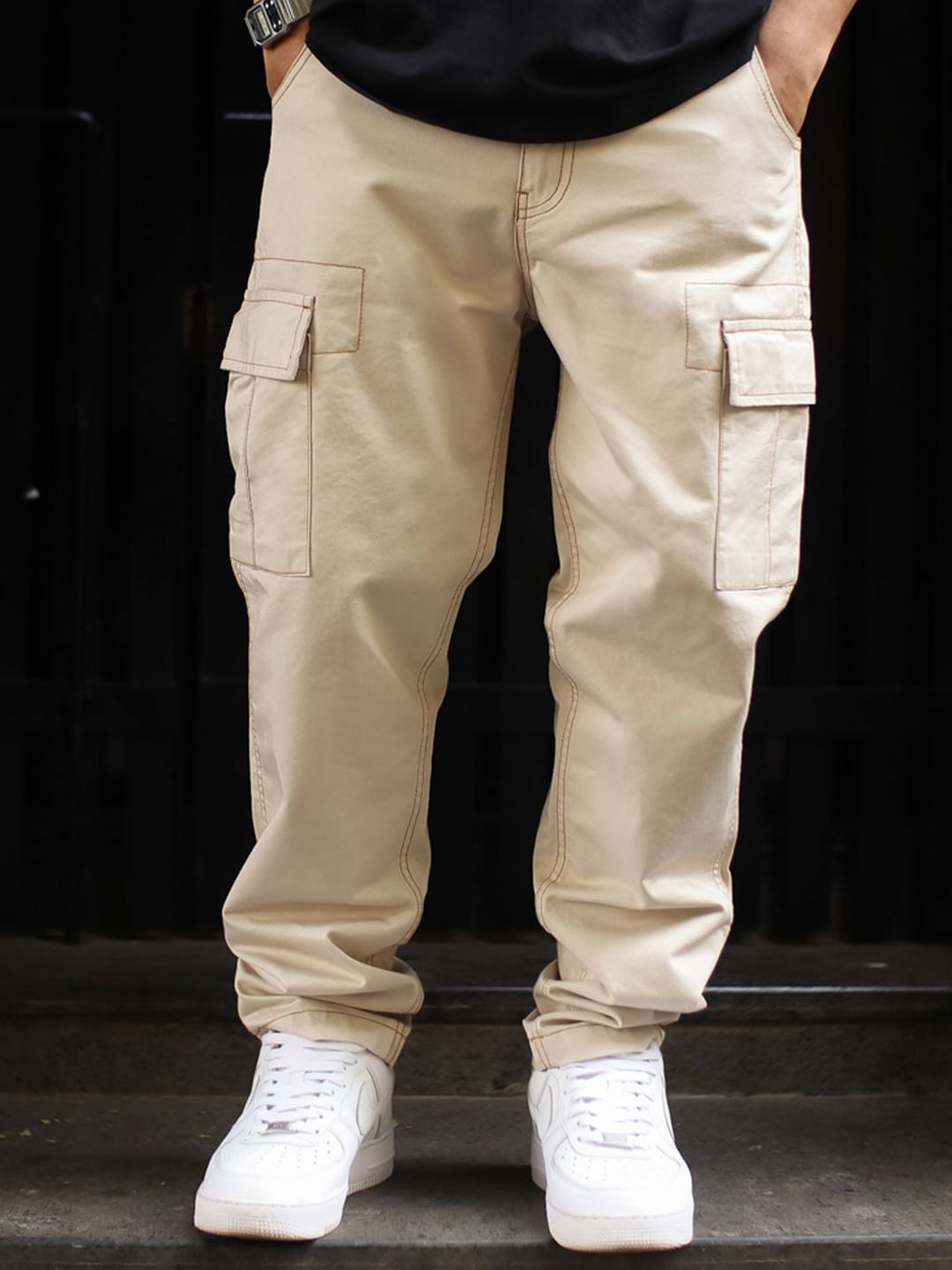 Powerlook Men Mid-Rise Regular Fit Cargos