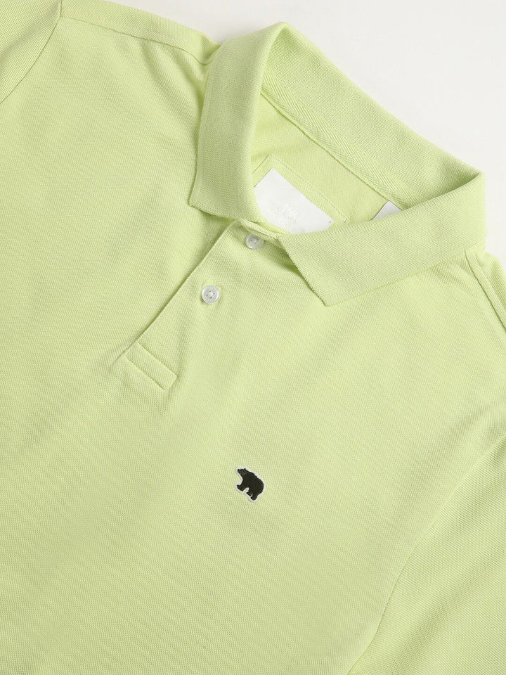 THE BEAR HOUSE Polo Collar Slim Fit Cotton T-shirt