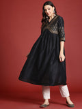 Anouk Ethnic Motifs Print Empire Kurta